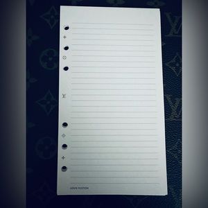 AUTHENTIC LOUIS VUITTON MM NOTE PAPER (40 lined sheets)